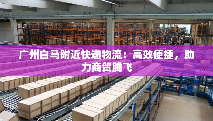 广州白马附近快递物流：高效便捷，助力商贸腾飞